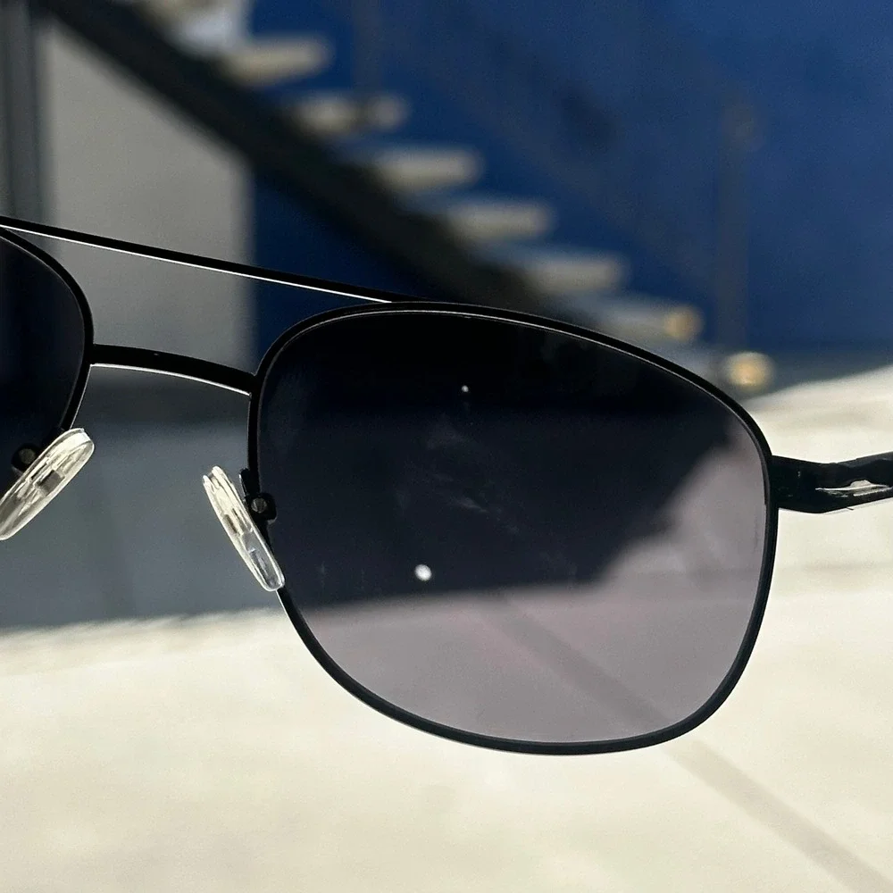 Marc Hunter 7920 Shiny Black Navigator Sunglasses Metal Frame 57/17/145 Mens